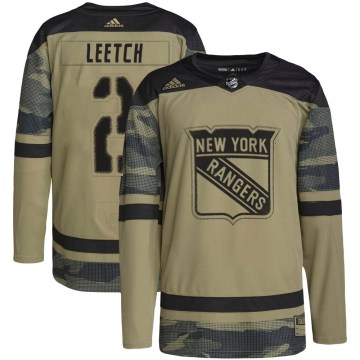 Adidas New York Rangers Youth Brian Leetch Authentic Camo Military Appreciation Practice NHL Jersey