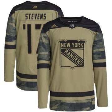 Adidas New York Rangers Youth Kevin Stevens Authentic Camo Military Appreciation Practice NHL Jersey