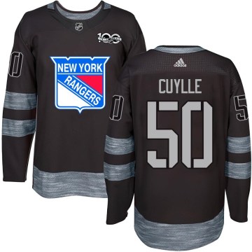 New York Rangers Youth Will Cuylle Authentic Black 1917-2017 100th Anniversary NHL Jersey