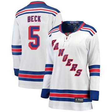 Fanatics Branded New York Rangers Women's Barry Beck Breakaway White Away NHL Jersey