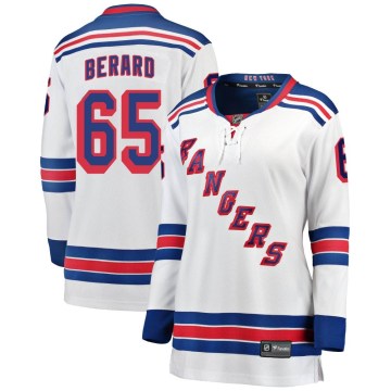 Fanatics Branded New York Rangers Women's Brett Berard Breakaway White Away NHL Jersey