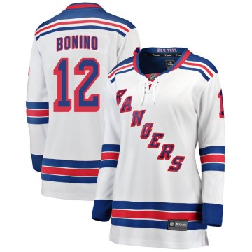 Fanatics Branded New York Rangers Women's Nick Bonino Breakaway White Away NHL Jersey