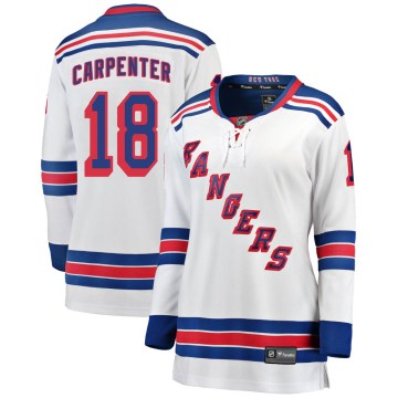 Fanatics Branded New York Rangers Women's Ryan Carpenter Breakaway White Away NHL Jersey
