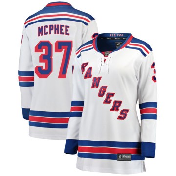 Fanatics Branded New York Rangers Women's George Mcphee Breakaway White Away NHL Jersey