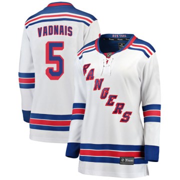 Fanatics Branded New York Rangers Women's Carol Vadnais Breakaway White Away NHL Jersey