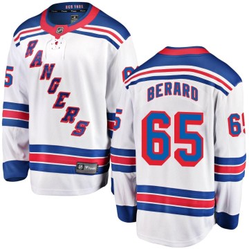 Fanatics Branded New York Rangers Men's Brett Berard Breakaway White Away NHL Jersey