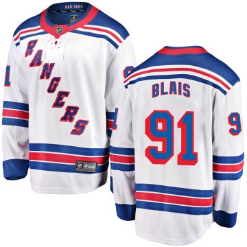 Fanatics Branded New York Rangers Men's Sammy Blais Breakaway White Away NHL Jersey