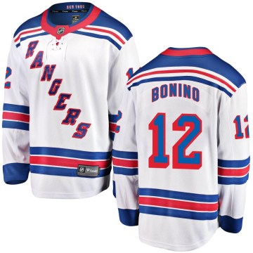 Fanatics Branded New York Rangers Men's Nick Bonino Breakaway White Away NHL Jersey