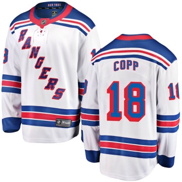 Fanatics Branded New York Rangers Men's Andrew Copp Breakaway White Away NHL Jersey