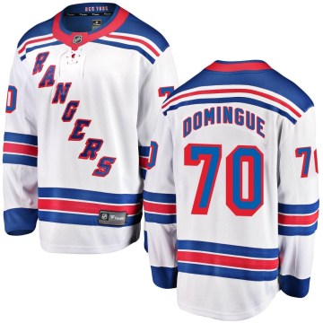 Fanatics Branded New York Rangers Men's Louis Domingue Breakaway White Away NHL Jersey