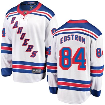Fanatics Branded New York Rangers Men's Adam Edstrom Breakaway White Away NHL Jersey