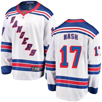 Fanatics Branded New York Rangers Men's Riley Nash Breakaway White Away NHL Jersey