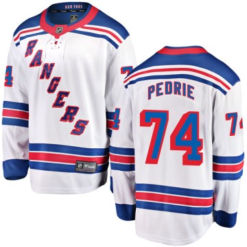 Fanatics Branded New York Rangers Men's Vince Pedrie Breakaway White Away NHL Jersey