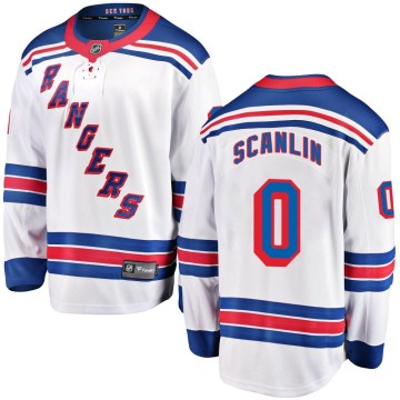 Fanatics Branded New York Rangers Men's Brandon Scanlin Breakaway White Away NHL Jersey