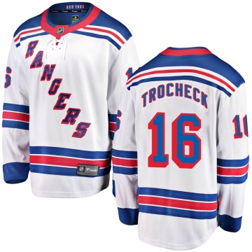 Fanatics Branded New York Rangers Men's Vincent Trocheck Breakaway White Away NHL Jersey