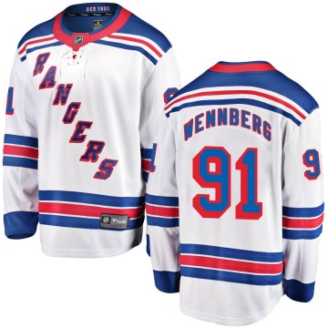 Fanatics Branded New York Rangers Men's Alex Wennberg Breakaway White Away NHL Jersey