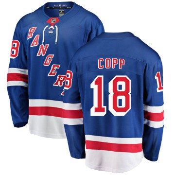 Fanatics Branded New York Rangers Men's Andrew Copp Breakaway Blue Home NHL Jersey