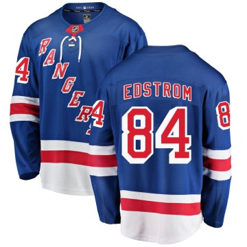 Fanatics Branded New York Rangers Men's Adam Edstrom Breakaway Blue Home NHL Jersey