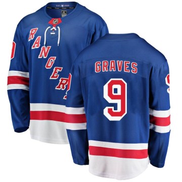 Fanatics Branded New York Rangers Men's Adam Graves Breakaway Blue Home NHL Jersey