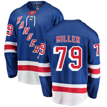Fanatics Branded New York Rangers Men's K'Andre Miller Breakaway Blue Home NHL Jersey