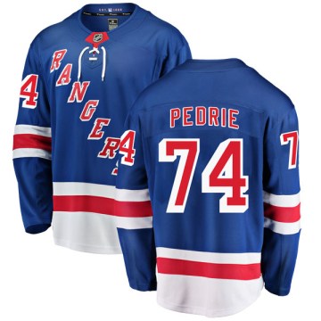 Fanatics Branded New York Rangers Men's Vince Pedrie Breakaway Blue Home NHL Jersey