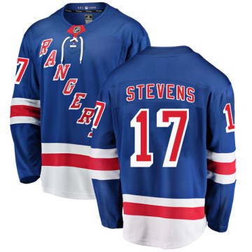 Fanatics Branded New York Rangers Men's Kevin Stevens Breakaway Blue Home NHL Jersey