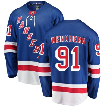 Fanatics Branded New York Rangers Men's Alex Wennberg Breakaway Blue Home NHL Jersey