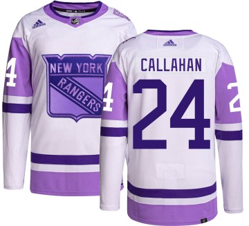 Adidas New York Rangers Men's Ryan Callahan Authentic Hockey Fights Cancer NHL Jersey