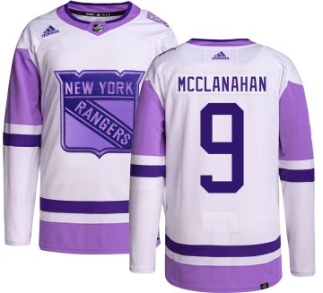 Adidas New York Rangers Men's Rob Mcclanahan Authentic Hockey Fights Cancer NHL Jersey