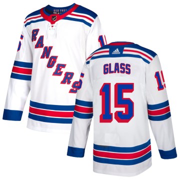 Adidas New York Rangers Youth Tanner Glass Authentic White NHL Jersey