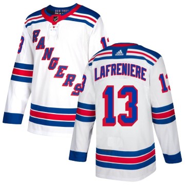 Adidas New York Rangers Youth Alexis Lafreniere Authentic White NHL Jersey
