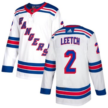 Adidas New York Rangers Youth Brian Leetch Authentic White NHL Jersey