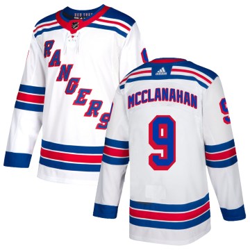 Adidas New York Rangers Youth Rob Mcclanahan Authentic White NHL Jersey