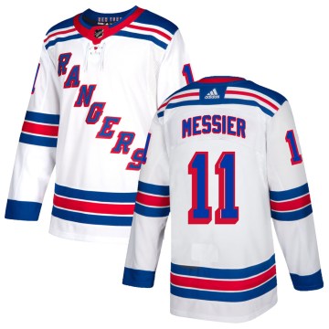 Adidas New York Rangers Youth Mark Messier Authentic White NHL Jersey
