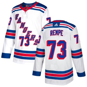 Adidas New York Rangers Youth Matt Rempe Authentic White NHL Jersey