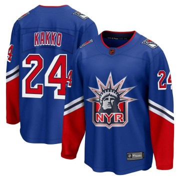 Fanatics Branded New York Rangers Youth Kaapo Kakko Breakaway Royal Special Edition 2.0 NHL Jersey
