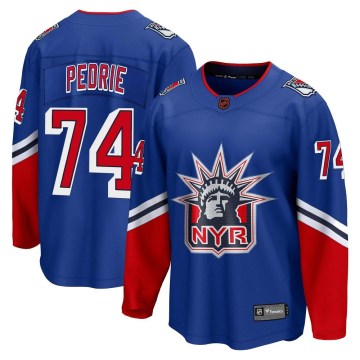 Fanatics Branded New York Rangers Youth Vince Pedrie Breakaway Royal Special Edition 2.0 NHL Jersey