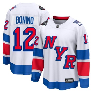 Fanatics Branded New York Rangers Men's Nick Bonino Breakaway White 2024 Stadium Series NHL Jersey