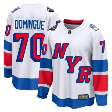 Fanatics Branded New York Rangers Men's Louis Domingue Breakaway White 2024 Stadium Series NHL Jersey