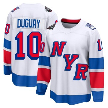 Fanatics Branded New York Rangers Men's Ron Duguay Breakaway White 2024 Stadium Series NHL Jersey