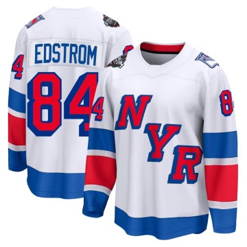 Fanatics Branded New York Rangers Men's Adam Edstrom Breakaway White 2024 Stadium Series NHL Jersey
