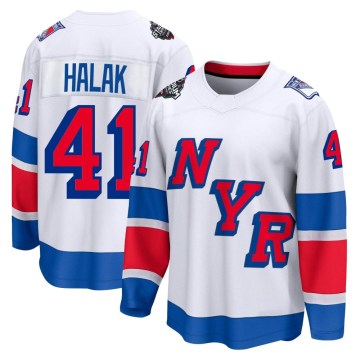 Fanatics Branded New York Rangers Men's Jaroslav Halak Breakaway White 2024 Stadium Series NHL Jersey
