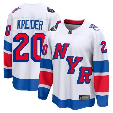 Fanatics Branded New York Rangers Men's Chris Kreider Breakaway White 2024 Stadium Series NHL Jersey