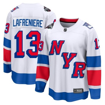 Fanatics Branded New York Rangers Men's Alexis Lafreniere Breakaway White 2024 Stadium Series NHL Jersey