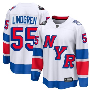 Fanatics Branded New York Rangers Men's Ryan Lindgren Breakaway White 2024 Stadium Series NHL Jersey