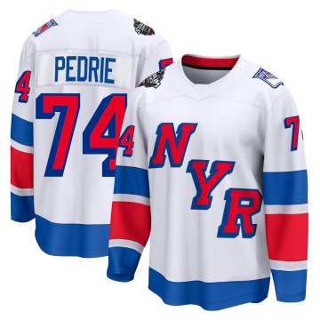 Fanatics Branded New York Rangers Men's Vince Pedrie Breakaway White 2024 Stadium Series NHL Jersey
