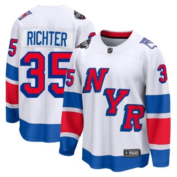 Fanatics Branded New York Rangers Men's Mike Richter Breakaway White 2024 Stadium Series NHL Jersey