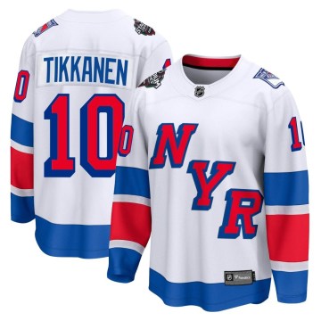 Fanatics Branded New York Rangers Men's Esa Tikkanen Breakaway White 2024 Stadium Series NHL Jersey