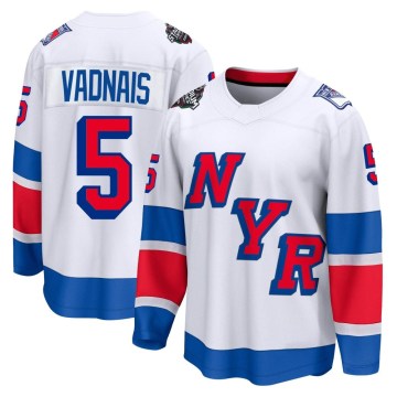 Fanatics Branded New York Rangers Men's Carol Vadnais Breakaway White 2024 Stadium Series NHL Jersey