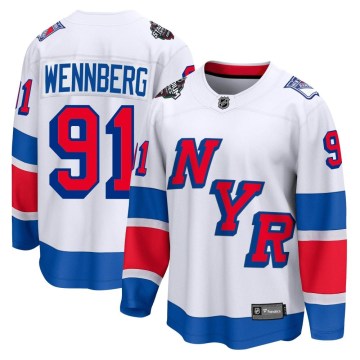 Fanatics Branded New York Rangers Men's Alex Wennberg Breakaway White 2024 Stadium Series NHL Jersey